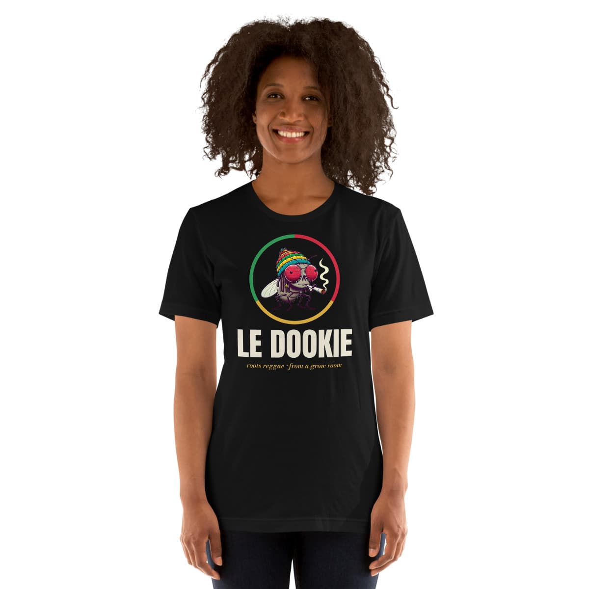 The Le Dookie Emblem tee: a mockup from the printer.